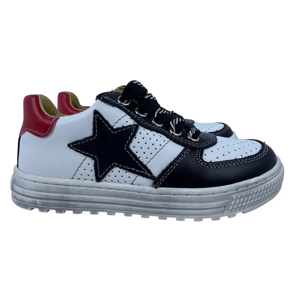 Naturino Little Kid Hess Sneaker Shoes Patriotic Stars Red White Blue SZ‎ EU 28